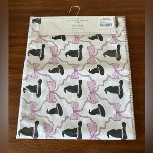 Halloween Cupcakes and Cashmere Lavender and Black Witch Hat Bow Table Runner